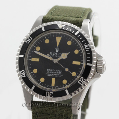 Rolex Vintage Submariner No Date Ref 5512 Steel Black Dial